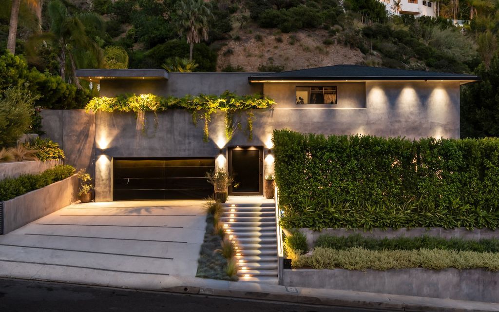 The Home in Los Angeles is a mid century gem just totally reimagined with poise and style and evoking midcentury design now available for sale. This home located at 1558 Rising Glen Rd, Los Angeles, California
