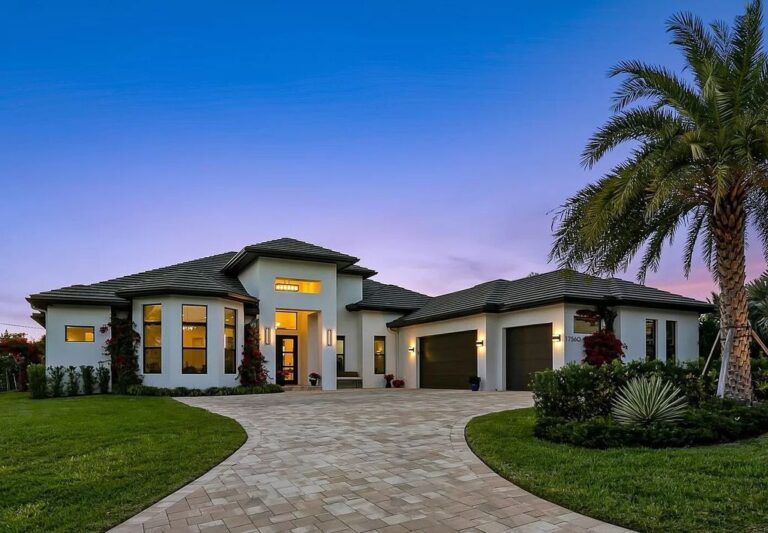 Brand New Custom Home in  Tequesta with Exquisitely High End Finishes for Sale at $5,349,000