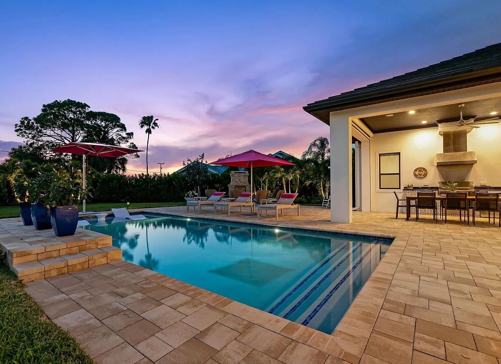 The Home in Tequesta is a brand new resort style estate with high end finishes in the Affulent IntraCoastal Neighborhood now available for sale. This home located at 17560 SE Conch Bar Ave, Tequesta, Florida