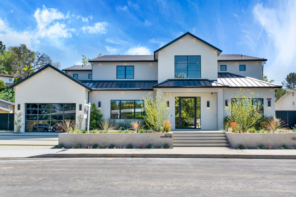 The Home in Encino is a brand new resort style estate with a large open floor plan generates an ideal flow for indoor outdoor living now available for sale. This home located at 4050 Contera Rd, Encino, Los Angeles, California;