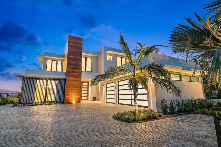 Brand New Waterfront Home in Lake Worth with Wide Intracoastal Water Views hits The Market for $12,995,000