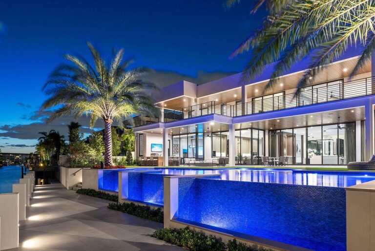 Brand New Waterfront Mansion in Boca Raton with Exceptional Quality and ...