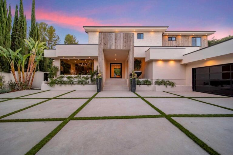 Brilliantly Renovated Contemporary Home in Encino offers Sophistication and Relaxation for Sale at $6,299,000