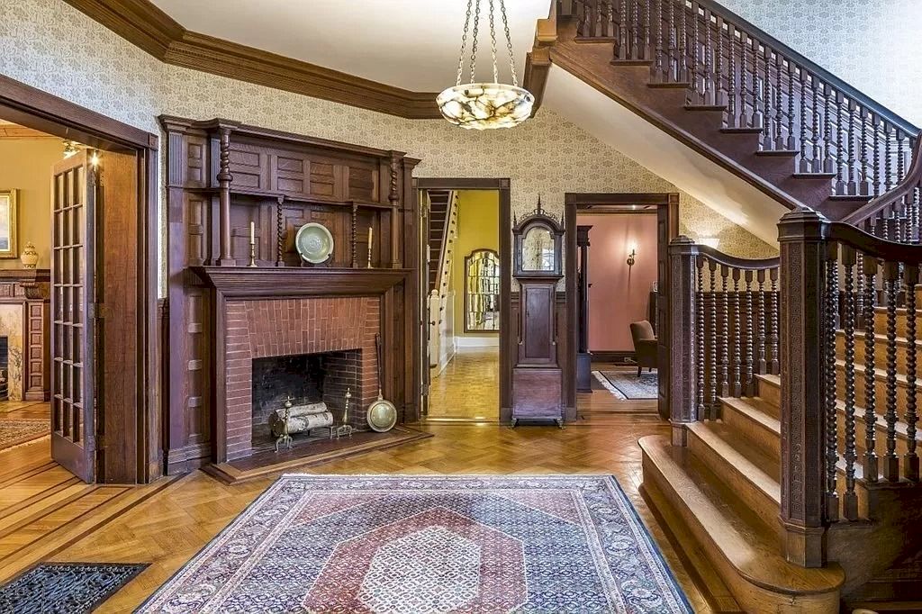 The Home in Massachusetts is a luxurious home having elegant rooms with carved-oak staircase, cherry-paneled and oak-paneled walls now available for sale. This home located at 16 Fairmont Ave, Newton, Massachusetts; offering 07 bedrooms and 07 bathrooms with 8,542 square feet of living spaces.