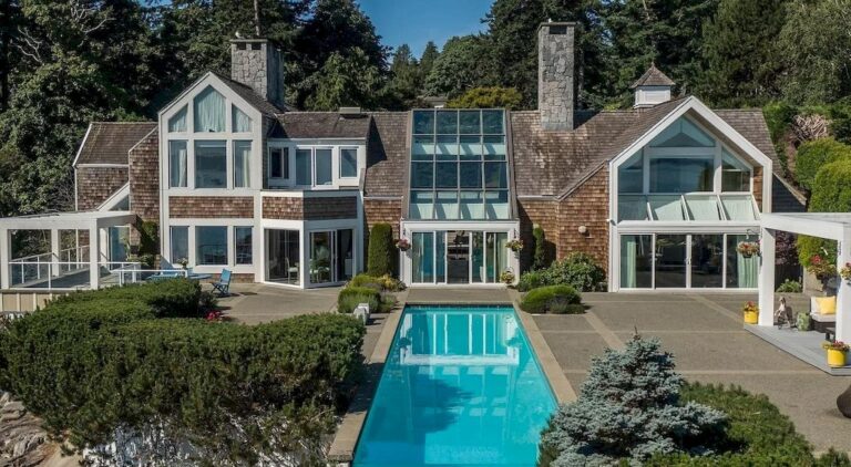Feast Your Eyes on Uninterrupted Ocean Vistas in this C$8,880,000 Incredible Home in Saanich