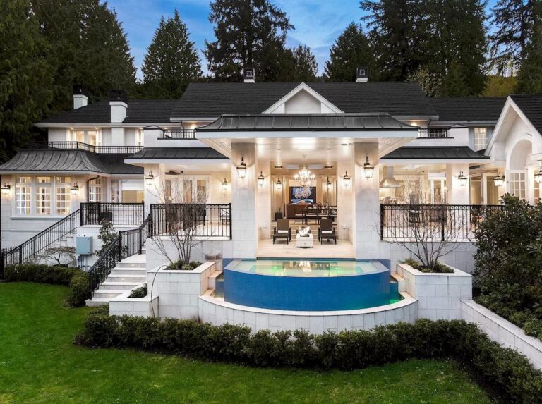 Grand-scale Luxury Residence with Manicured Gardens in West Vancouver Asks C$16,500,000