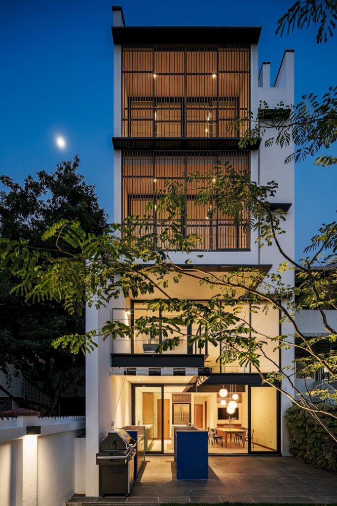 Hill Terrace House, Stunning 3-storey Home in Singapore by Atelier M+A