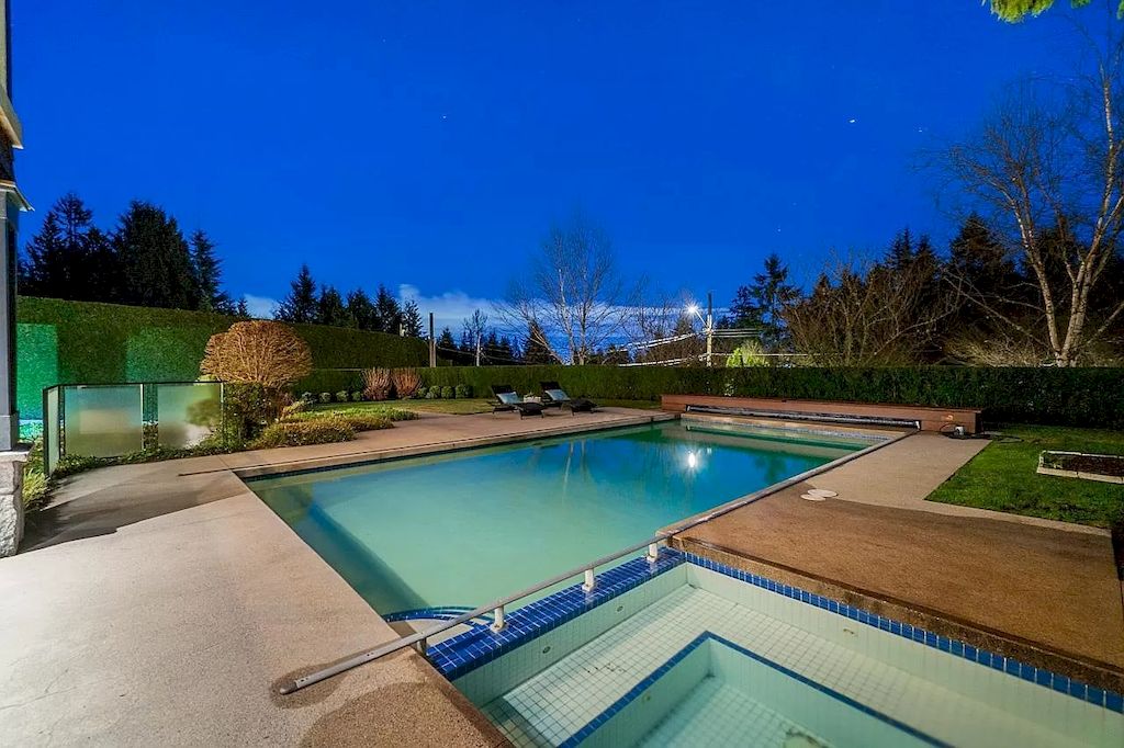 The House in West Vancouver is a gorgeous family home with stunning outdoor pool & hot tub, now available for sale. This home located at 645 Holmbury Pl, West Vancouver, BC V7S 1P8, Canada