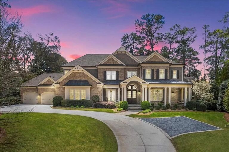 Modern Elegance and Rich Materials Featured in this $3,500,000 Finely Crafted Custom Estate in Georgia