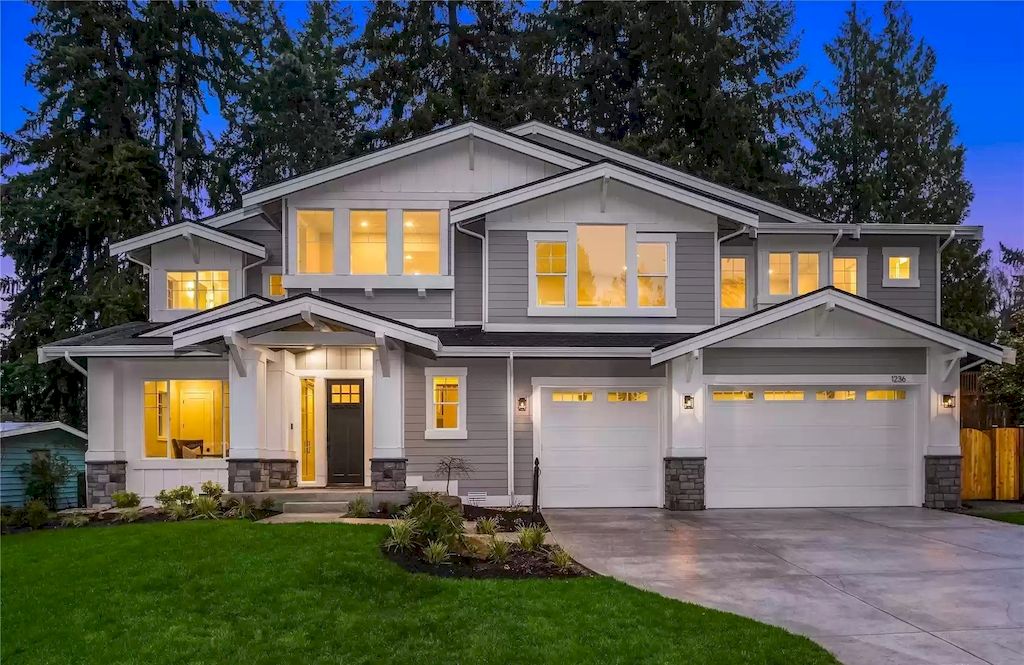 The Estate in Washington is a luxurious home featuring primary suite with stunning 5-piece bath and heated floors now available for sale. This home located at 1236 166th Avenue SE, Bellevue, Washington; offering 05 bedrooms and 05 bathrooms with 4,243 square feet of living spaces.
