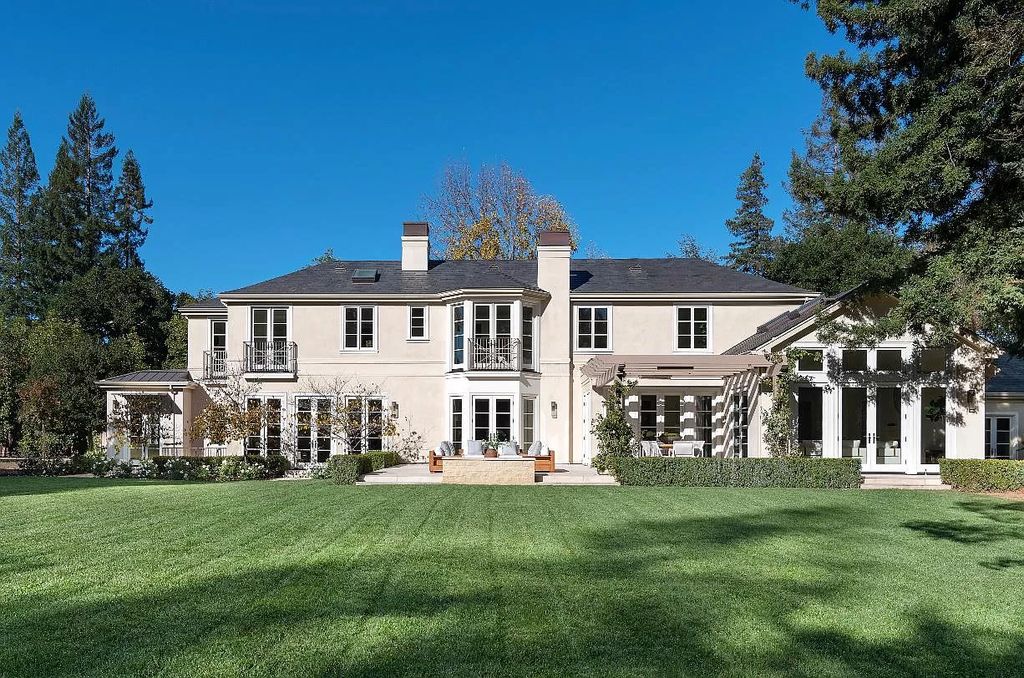 The Home in Menlo Park is a One of a kind 1.49 acre estate designed by Pacific Peninsula Group including luxurious amenities now available for sale. This home located at 1340 Arbor Rd, Menlo Park, California