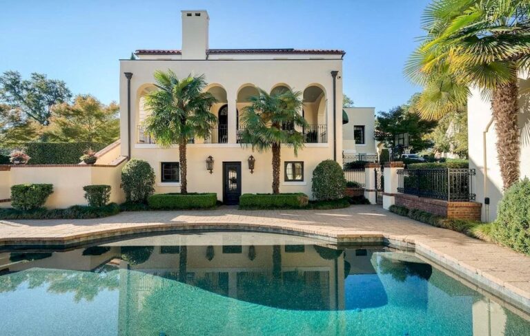 Restored to the Highest of Quality and Origination of Perfect Craft, this Spanish Colonial Home in South Carolina Listed at $3,375,000