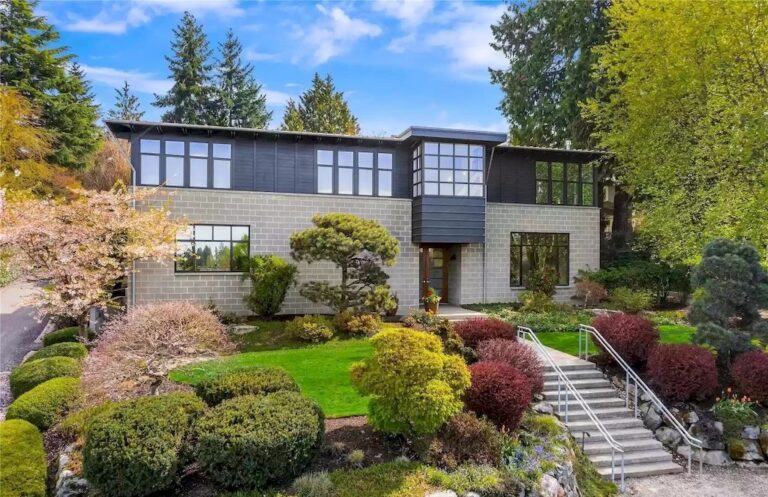 Sculpted and Honed to Bring a Fresh Air for a Purposeful Living in Washington, this Estate Listed at $6,250,000