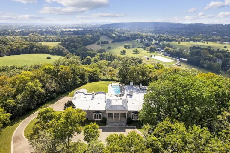 Secluded with Breathtaking Hill Views, this Impress Home in Tennessee Hits Market for $6,495,000