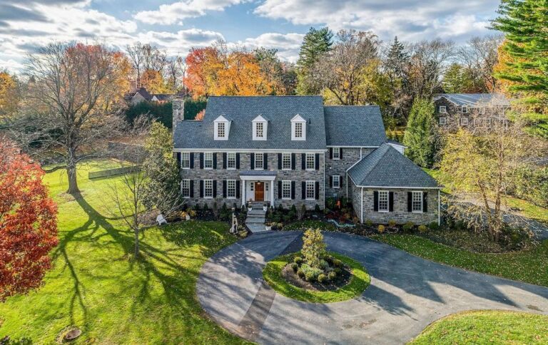 Showcasing Impeccable Living Spaces and Wonderful Floor Plan, this Turn-key Home in Pennsylvania Listed at $4,250,000
