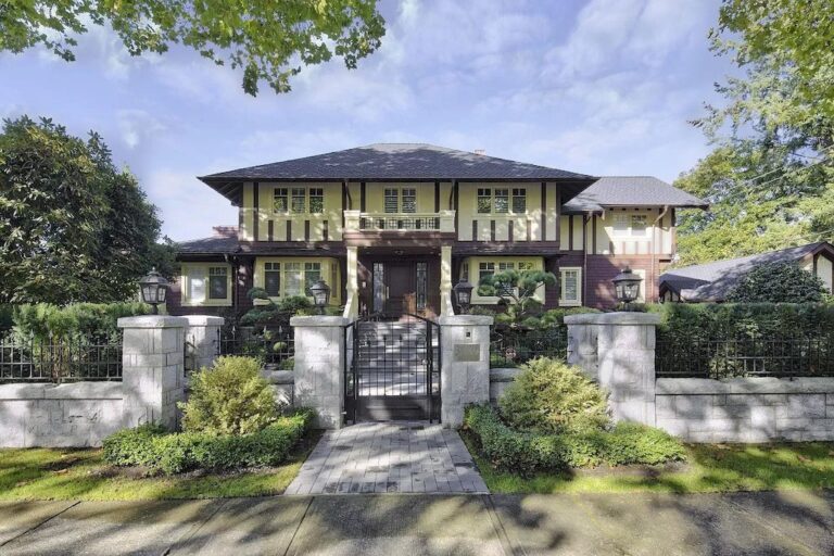Stately & Posh Upper-Class British Tudor Mansion in Vancouver Prices at C$13,880,000