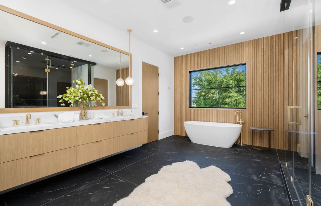 The Home in Encino is a brand new contemporary residence features an expansive open floor plan, with high ceilings and an elegant entrance now available for sale. This home located at 17600 Tarzana St, Encino, California