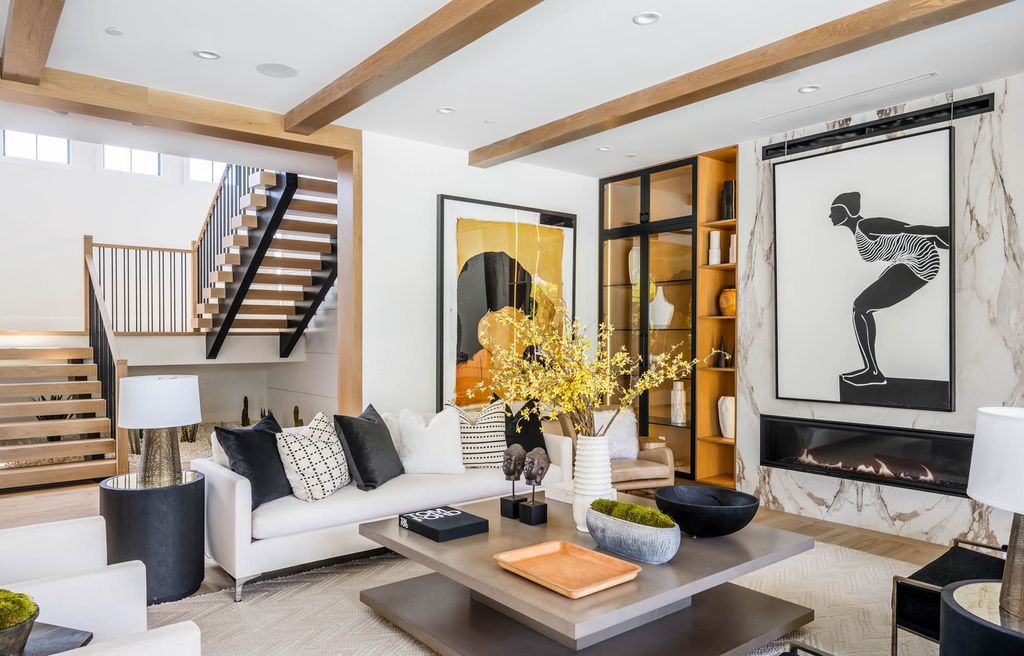 The Home in Encino is a brand new contemporary residence features an expansive open floor plan, with high ceilings and an elegant entrance now available for sale. This home located at 17600 Tarzana St, Encino, California