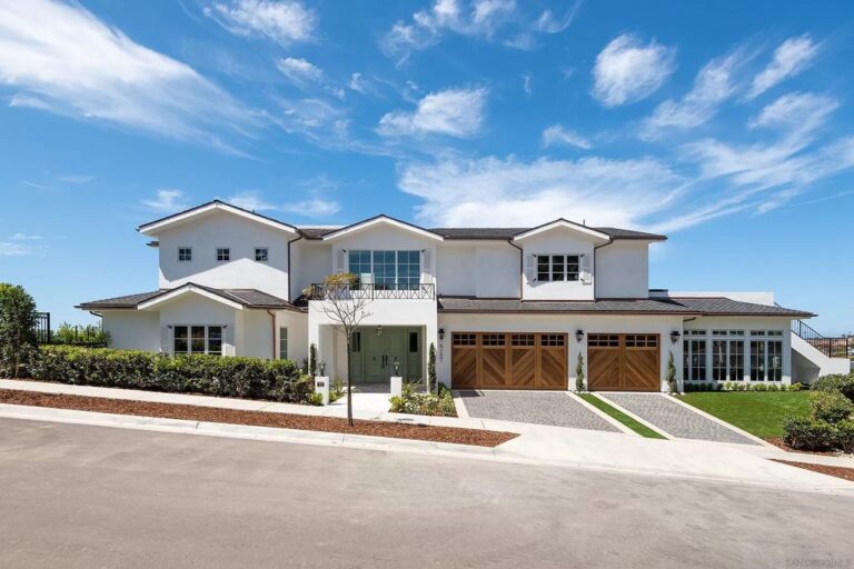 Stunning Brand New Construction Home in San Diego was Meticulously Designed Comes to The Market at $5,775,000
