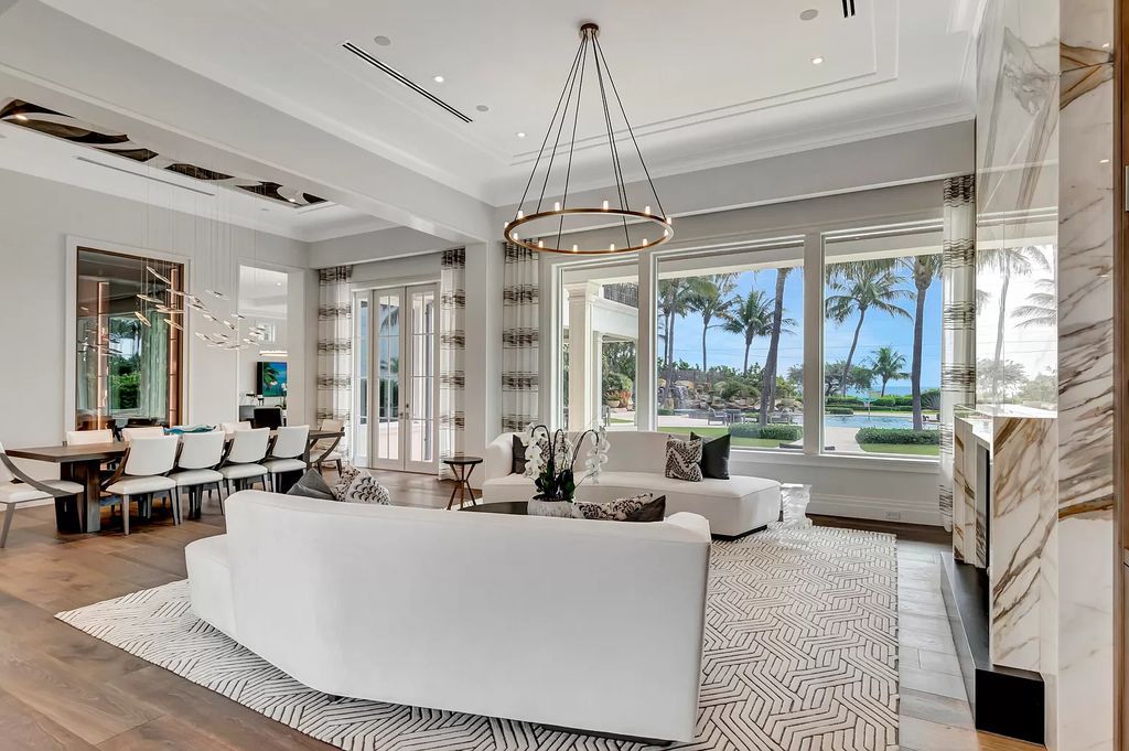 The Mansion in Delray Beach is a brand new estate with amazing ocean views now available for sale. This home located at 553 Harbor Ct, Delray Beach, Florida