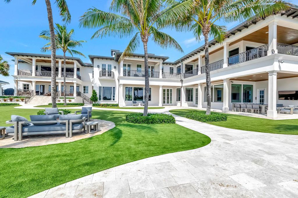 The Mansion in Delray Beach is a brand new estate with amazing ocean views now available for sale. This home located at 553 Harbor Ct, Delray Beach, Florida