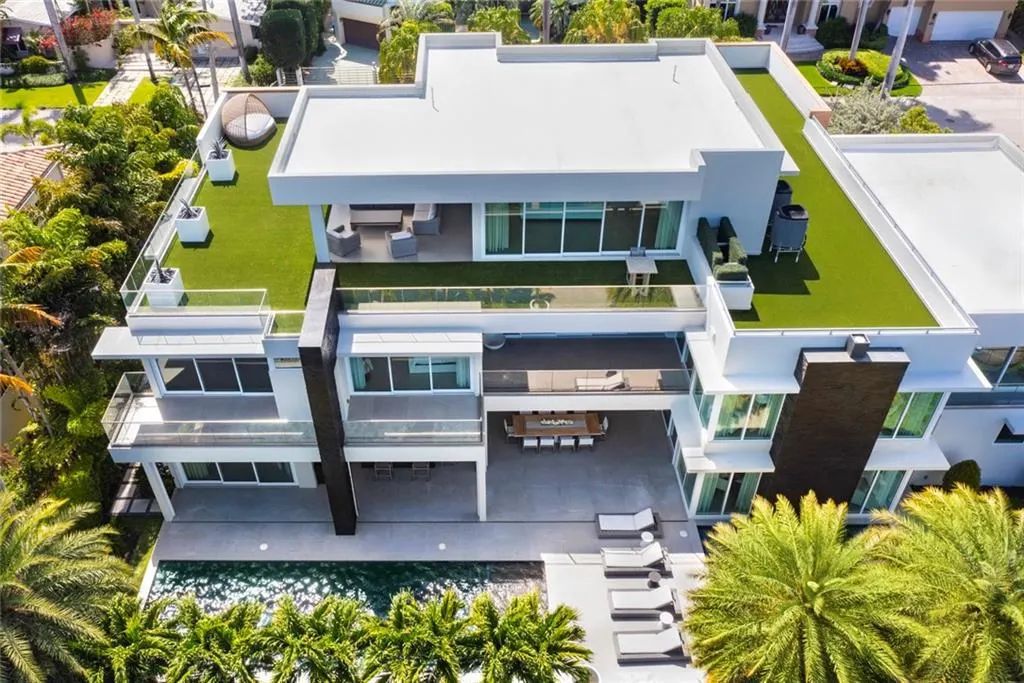 The Home in Fort Lauderdale is a gated waterfront mansion in the prestigious Las Olas Isles with the finest finishes now available for sale. This home located at 650 Royal Plaza Dr, Fort Lauderdale, Florida