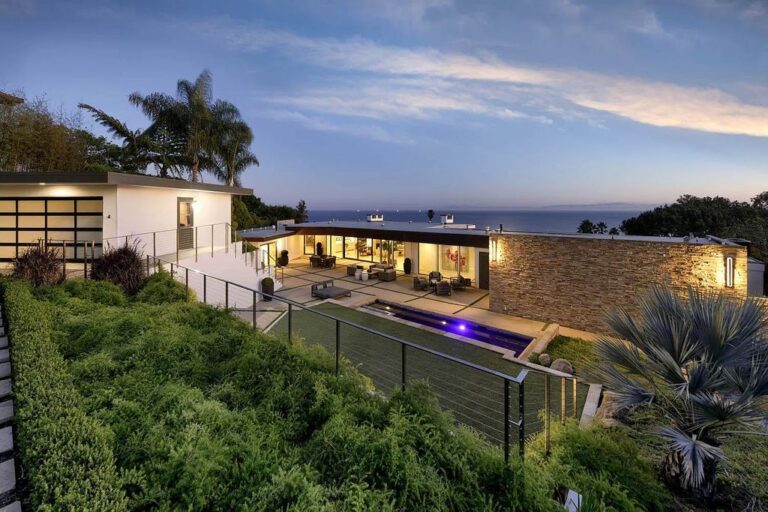 $11.25M Mid Century home in Santa Barbara offers incredible ocean views