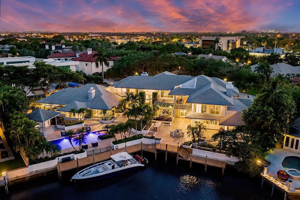 The Home in Boca Raton is a contemporary masterpiece cast in elegance, artful accents, and resort style sophistication now available for sale. This home located at 4400 Sanctuary Ln, Boca Raton, Florida