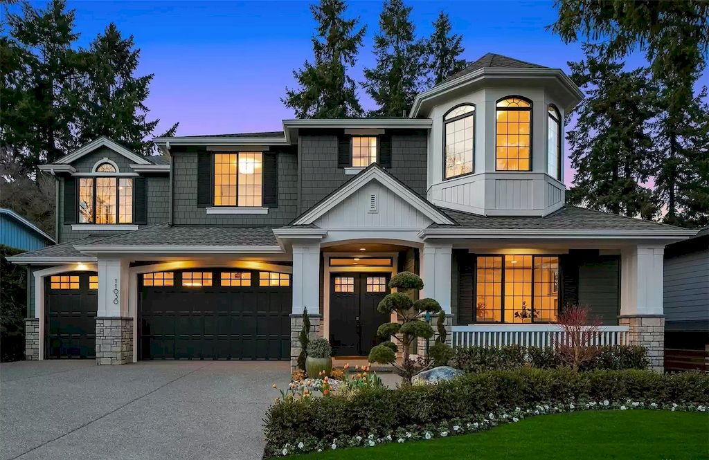 The Estate in Washington is a luxurious home two-story great room with vaulted wall of windows now available for sale. This home located at 11030 SE 27th Pl, Bellevue, Washington; offering 05 bedrooms and 05 bathrooms with 4,588 square feet of living spaces.