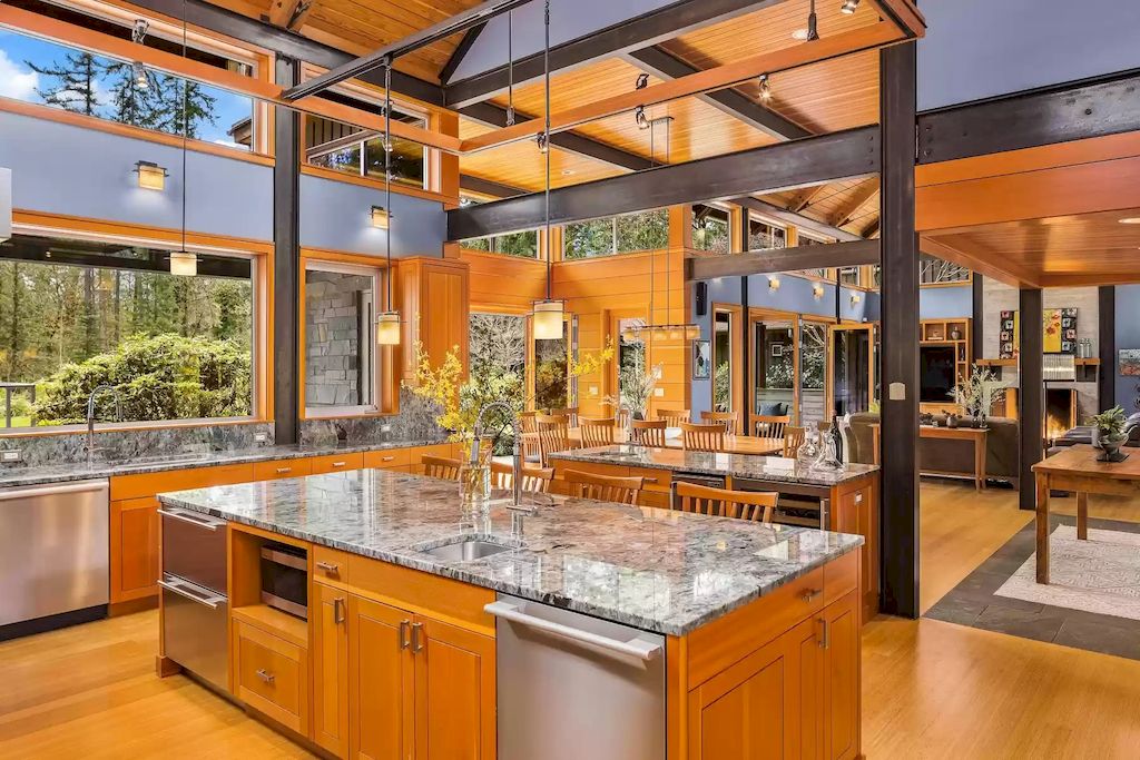 The Estate in Washington is a luxurious home with superlative architectural achievement now available for sale. This home located at 9343 NE Yama Ridge Ln, Bainbridge Island, Washington; offering 05 bedrooms and 08 bathrooms with 8,241 square feet of living spaces. 