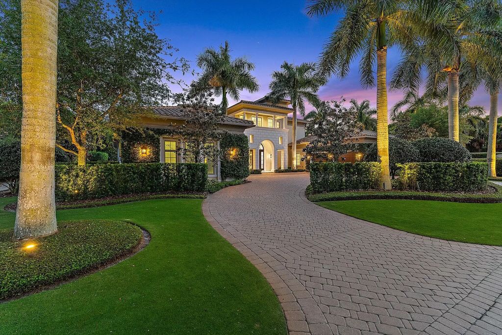 The Home in Palm Beach Gardens is a signature custom estate with amazing views and outdoor entertainment areas now available for sale. This house located at 11770 Calleta Ct, Palm Beach Gardens, Florida