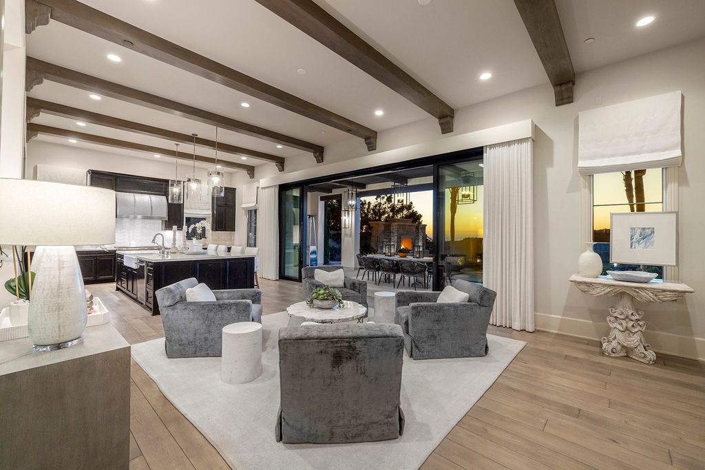 The Home in Newport Beach is majestically perched atop one of Crystal Coves most secluded parcels offerings of open living spaces now available for sale. This home located at 1 S Sur, Newport Coast, California