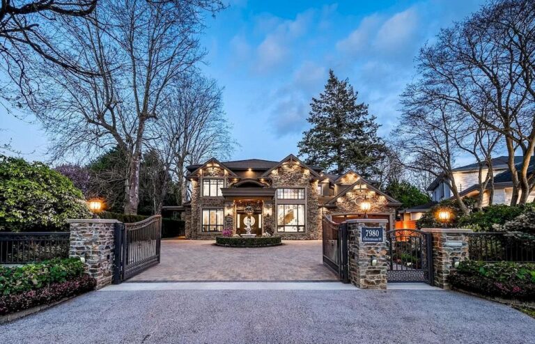 Unique Elegant Stone House in Richmond with Fantastic Landscaping Asks C$4,999,000