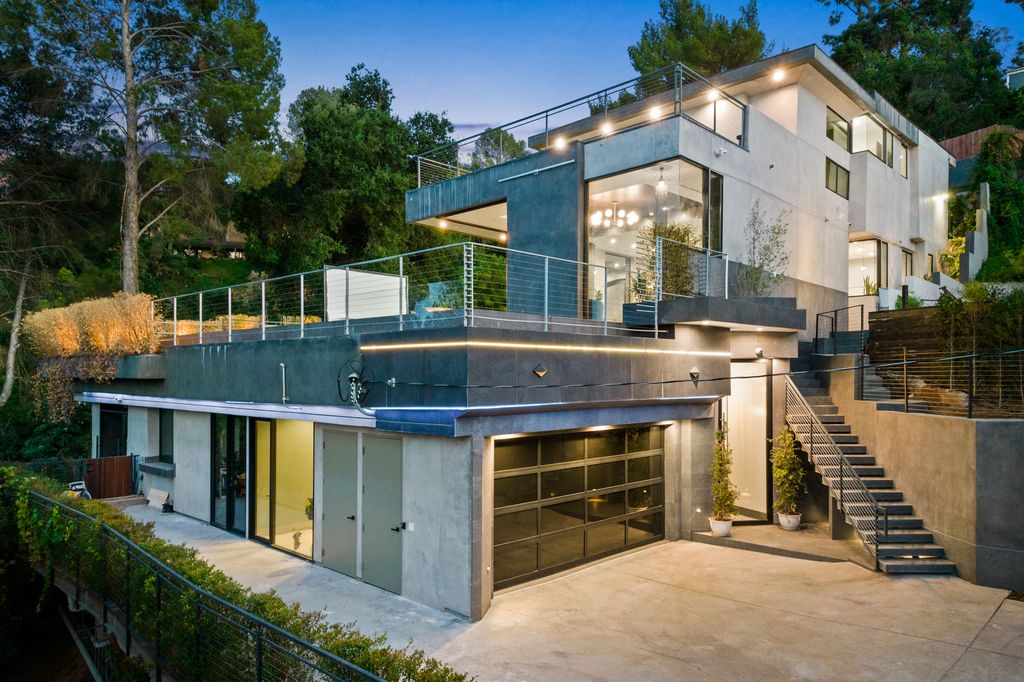 The Home in Los Angeles is an architectural jewel designed by Alon Zakoot overlooking the mountain vistas and spectacular city views now available for sale. This home located at 3712 Broadlawn Dr, Los Angeles, California