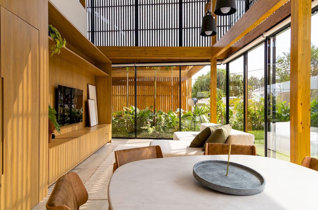 Anima House, Unique Design with Wooden System by 24 7 Arquitetura