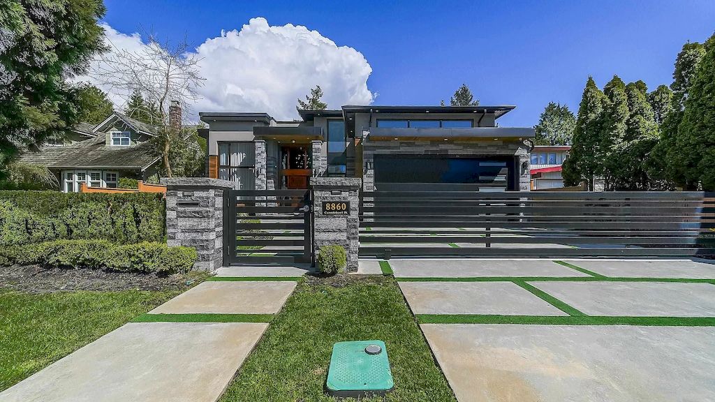 The House in Richmond is constructed of the finest materials incorporated into a modern design now available for sale. This home located at 8860 Carmichael St, Richmond, BC V6Y 2W4, Canada