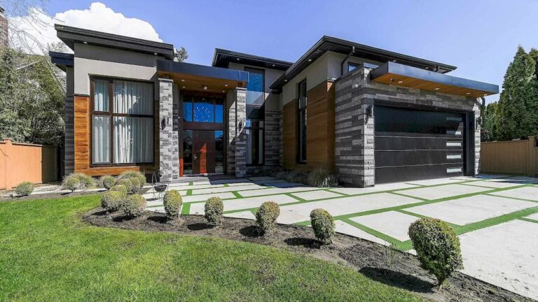 Don’t Miss out This C$3,980,000 Custom Built Modern House in Richmond