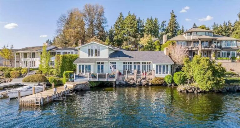 Enjoy Breakfast Lakeside in this $4,600,000 Treasured Home in Washington
