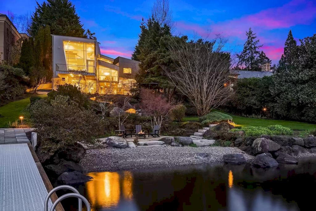 The Estate in Washington is a luxurious home with gorgeous plantings nestled on the Medina’s famed “gold coast” now available for sale. This home located at 609 Evergreen Point Road, Medina, Washington; offering 04 bedrooms and 08 bathrooms with 6,920 square feet of living spaces.