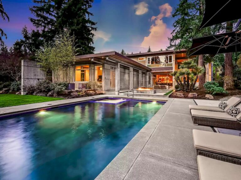 Estate of Modern Architecture with a Zen Sensibility in Washington Listed at $7,200,000