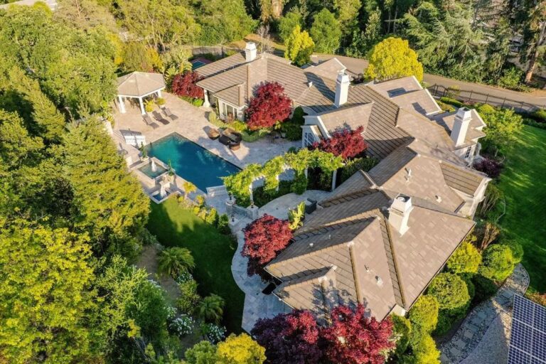 Exceptional Luxury Gated Estate in Saratoga with Stunning Timeless Appeal for Sale at $7,888,000