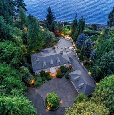 Exuding Quiet Elegance on Puget Sound Banks, Washington, this Georgian Estate Hits Market for $3,998,000