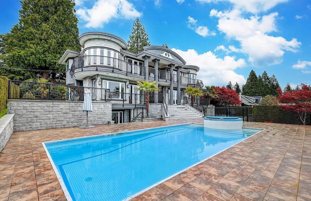 The Estate in West Vancouver offers incredible 180 degree ocean, mountain & city view, now available for sale. This home located at 1195 Renton Pl, West Vancouver, BC V7S 2K8, Canada