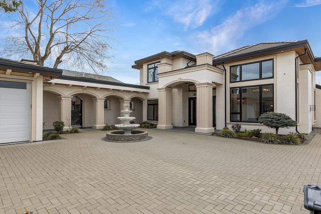 The Home in Richmond offers open layout with grand entrance foyer, elevated ceilings in living room, now available for sale. This home located at 7320 Nevis Dr, Richmond, BC V7A 1J6, Canada