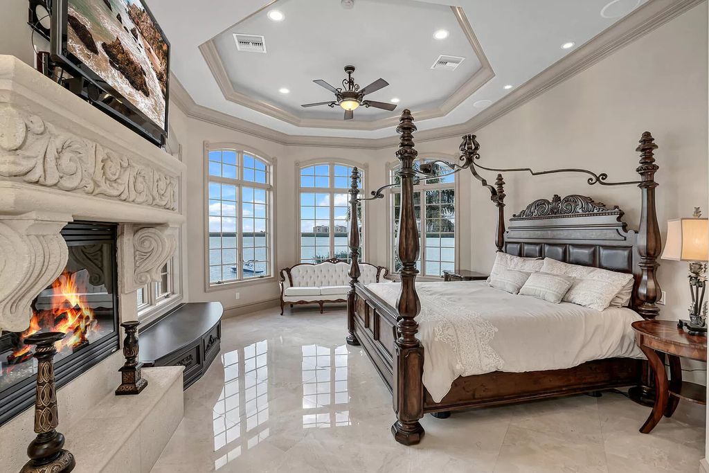 The Villa in Marco Island is a Mediterranean estate on a key lot offering direct access, with western exposure for spectacular sunsets now available for sale. This home located at 950 Giralda Ct, Marco Island, Florida