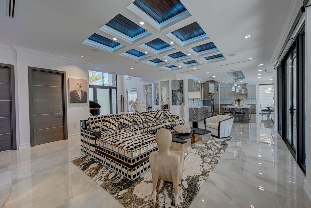 The Home in Boca Raton is a new waterfront home on the edge of the intracoastal with highest level of Furniture and art work now available for sale. This home located at 2900 NE 8th Ave, Boca Raton, Florida