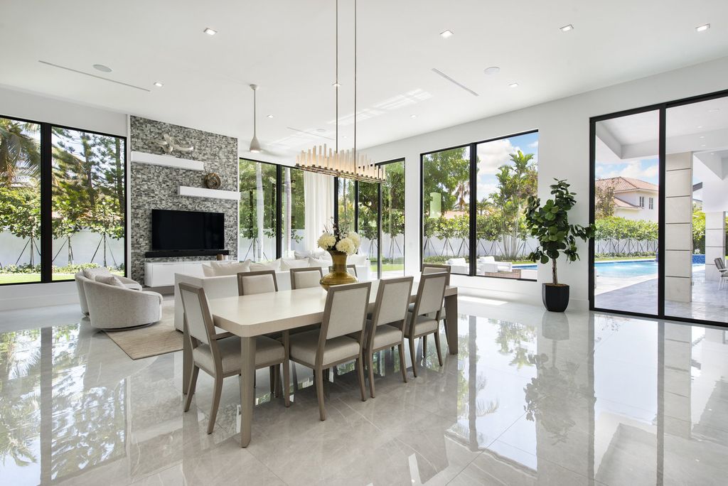 The Home in Boca Raton is a newly renovated Estate in the prestigious Royal Palm Yacht and Country Club with resort-style amenities now available for sale. This home located at 231 Thatch Palm Dr, Boca Raton, Florida