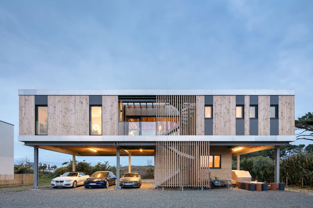 Stilt House, Unique project in France by B.HOUSSAIS Architecture