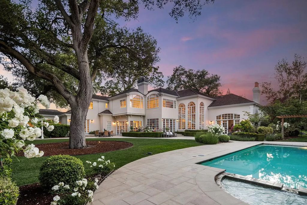 The Home in Atherton is a magnificent estate offers a soaring entrance salon, grand formal living room and spacious dining room now available for sale. This home located at 35 Isabella Ave, Atherton, California