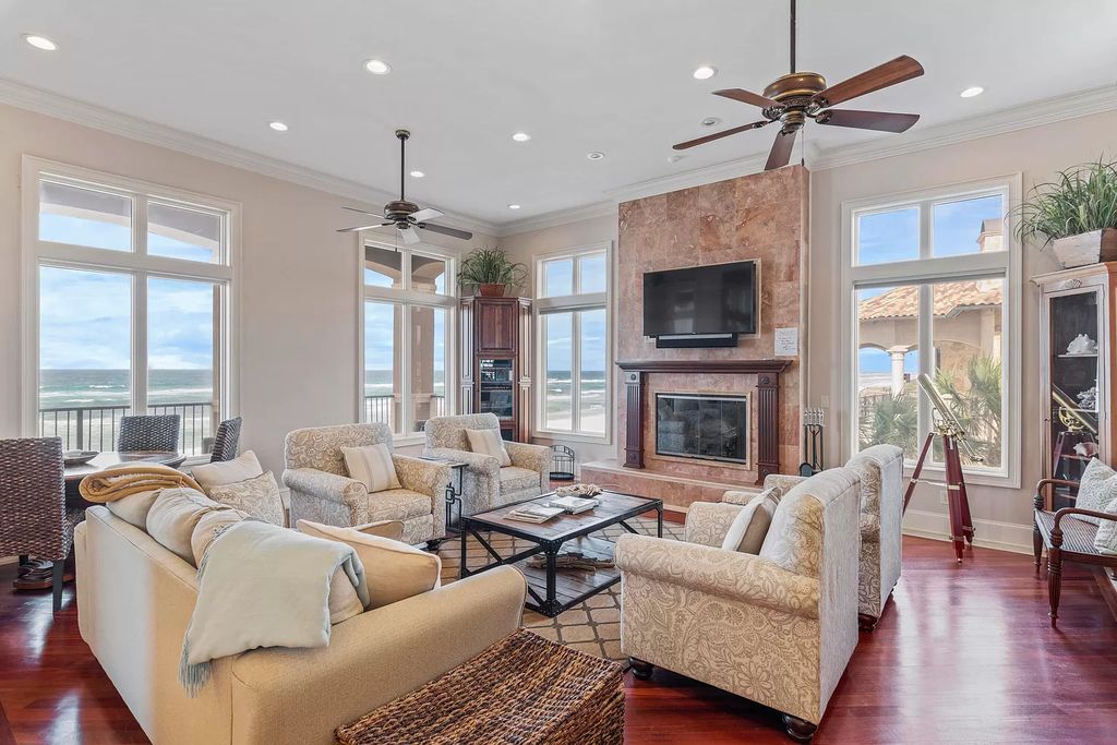 The Villa in Santa Rosa Beach is a Mediterranean Estate exemplifies a seamless integration of elegance, comfort and practical now available for sale. This home located at 145 Gulf Dunes Ln, Santa Rosa Beach, Florida